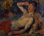 Eduard Magnus Awakening Faun painting